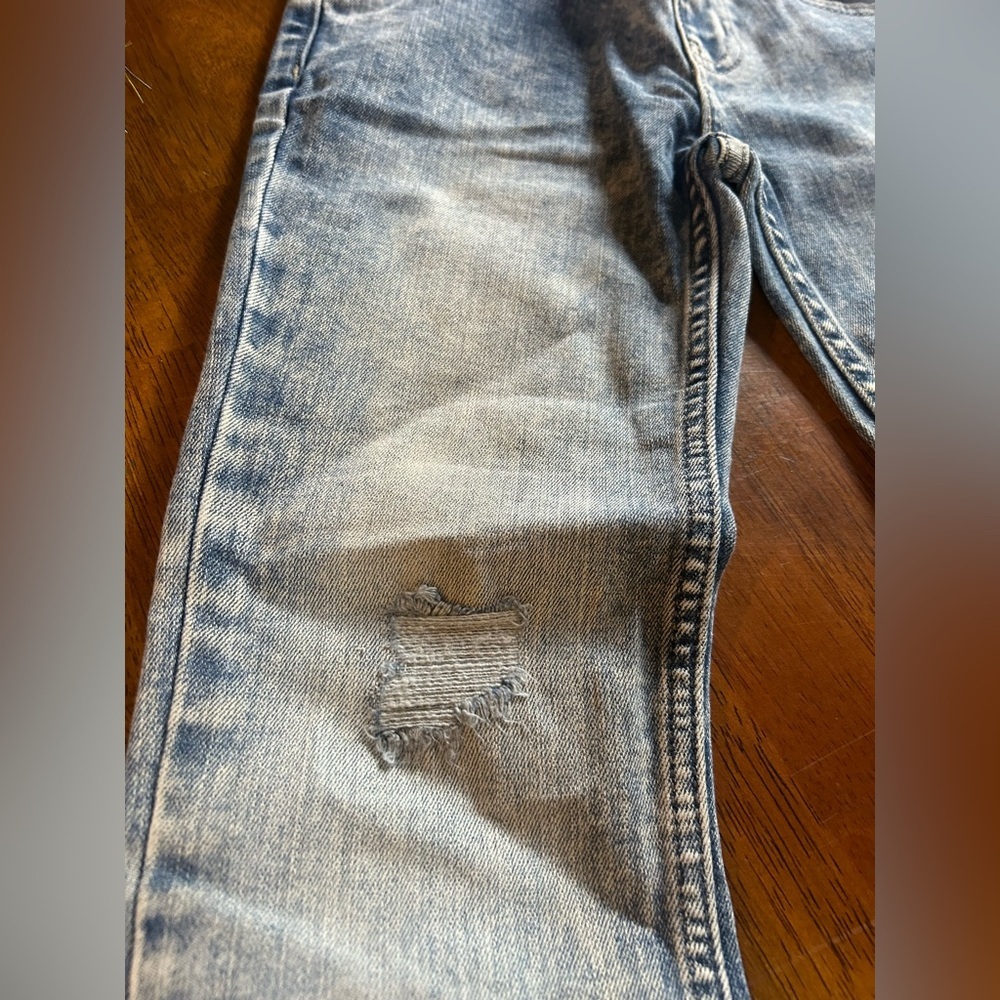 Boys Distressed Slim Jeans | Size 7 | Reinforced Knees | NWT | Wonder Nation - Picture 5 of 6